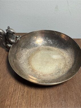 Vintage Reed & Barton 593 Squirrel Nut Dish Candy Bowl Silverplate